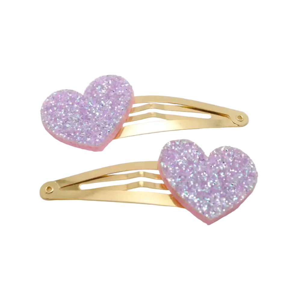 Tejesa 20pcs/lot Girls Hairclips Glitter Heart  Birthday Gift Baby Girls / Kids  Hair Clip For Children