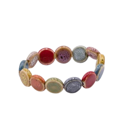Hemasa Heart Shape ceramic beads bracelets