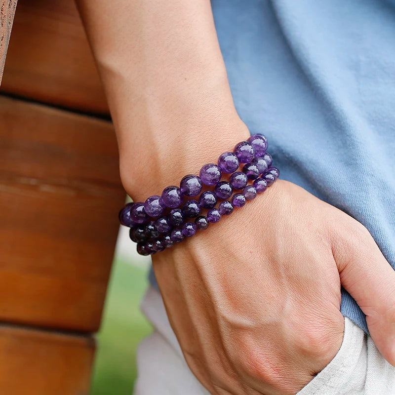 Hemasa Natural Amethyst Bracelet  for Women