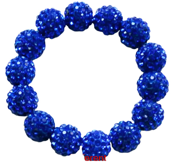 Hemasa 10mm mix multicolor Micro Pave  Disco   crystal beads  Bracelet