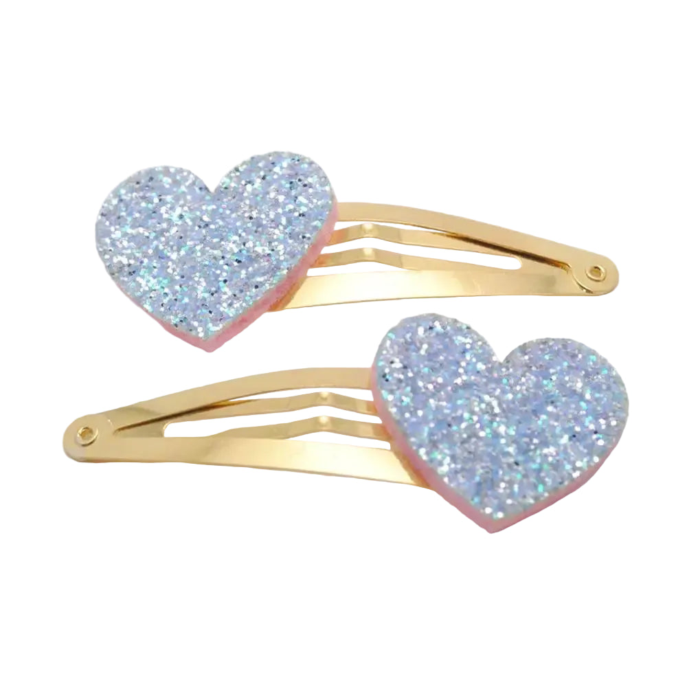 Tejesa 20pcs/lot Girls Hairclips Glitter Heart  Birthday Gift Baby Girls / Kids  Hair Clip For Children