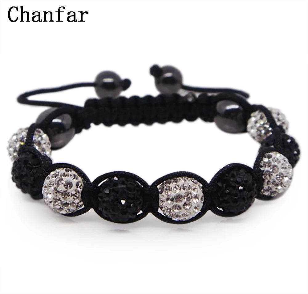 19 colors Crystal Jewelry Bracelet For Women New Crystal Bracelets 10mm crystal Disco Ball Bead Crystal Bracelet