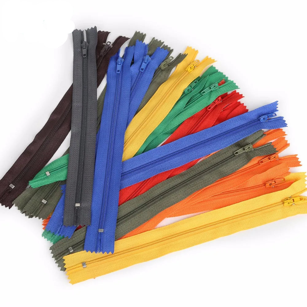 Tejesa 10pcs 20cm Length Nylon Coil Zippers Tailor Garment Sewing Accessories