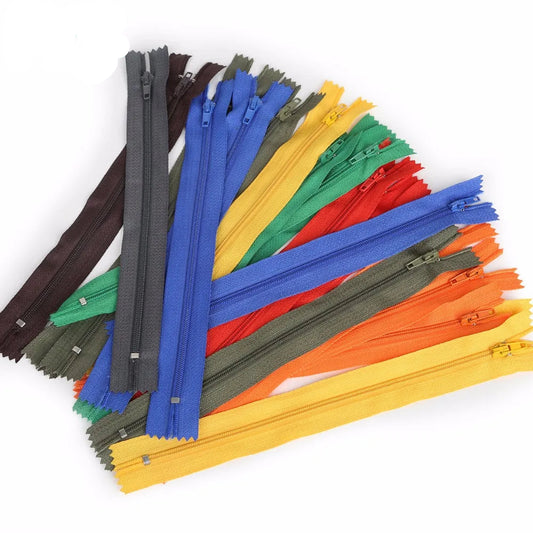 Tejesa 10pcs 20cm Length Nylon Coil Zippers Tailor Garment Sewing Accessories