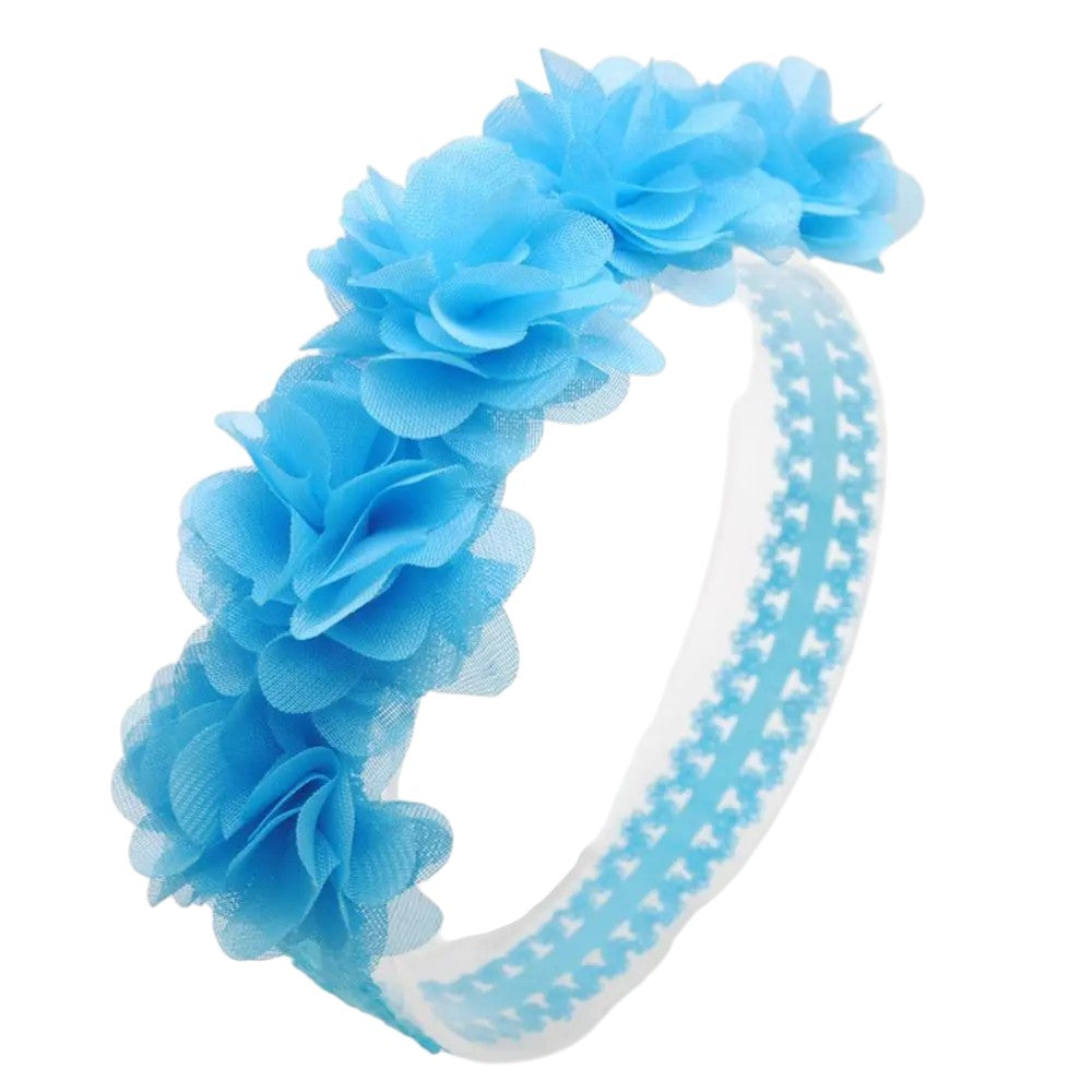 Tejesa 3Pcs Girls Flower Headbands Newborn Photograph Children's Cute Hair Accessories Girls Elastic Hairbands Gift Headwear