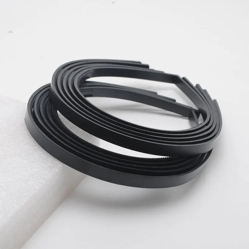 10pcs/lot 8mm /10mm Wide Teeth Hairbands  Girls Plastic Headbands Lady Jewelry Findings Diy Tools White Black  Hair Accessory