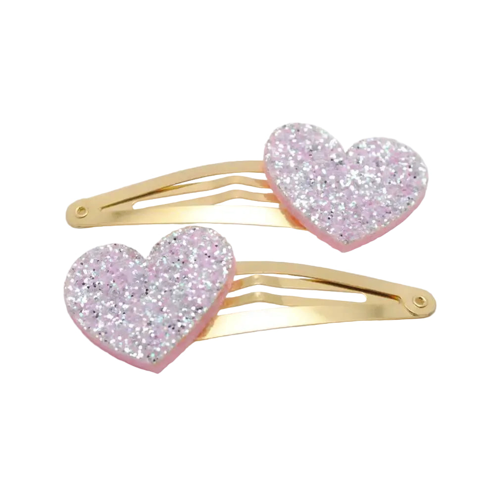 Tejesa 20pcs/lot Girls Hairclips Glitter Heart  Birthday Gift Baby Girls / Kids  Hair Clip For Children