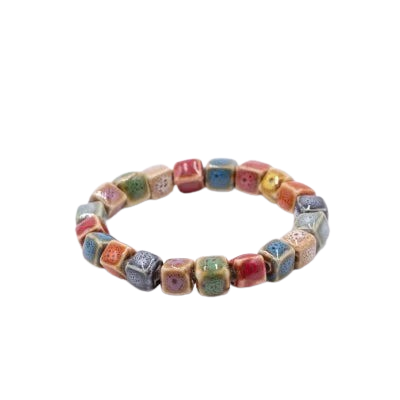 Hemasa Heart Shape ceramic beads bracelets