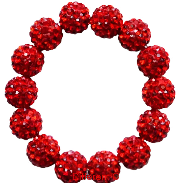 Hemasa 10mm mix multicolor Micro Pave  Disco   crystal beads  Bracelet