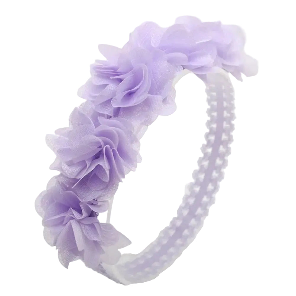 Tejesa 3Pcs Girls Flower Headbands Newborn Photograph Children's Cute Hair Accessories Girls Elastic Hairbands Gift Headwear