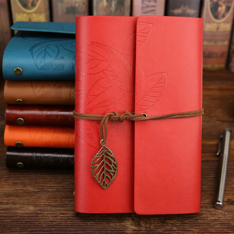 Vintage Traveler's Notebook Travel Journal Diary Planner Note Book Leather Cover A5 A6 Ring Binder Kraft Paper Blank Sketchbook