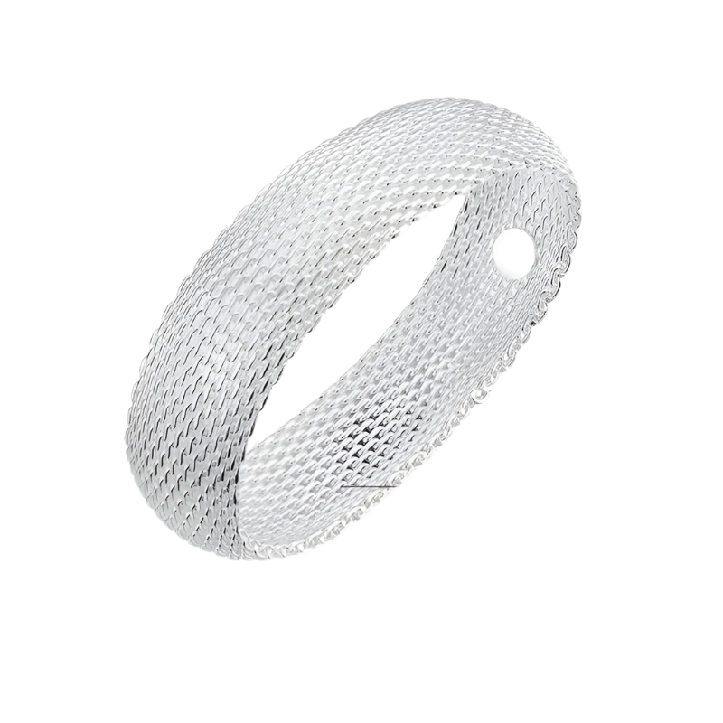 DOTEFFIL Genuine 925 Sterling Silver Braided Bangles For Women Wedding Engagement Party European American Style Bracelet Jewelry