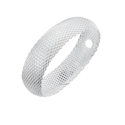 DOTEFFIL Genuine 925 Sterling Silver Braided Bangles For Women Wedding Engagement Party European American Style Bracelet Jewelry