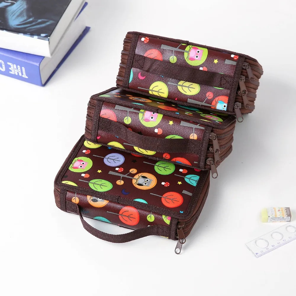 Cute Kawaii Kids Pencil Case 2 3 4 Layers Big Capacity Estojo Escolar School Pencil Bag Potlood Tas Estuches Stationery Box