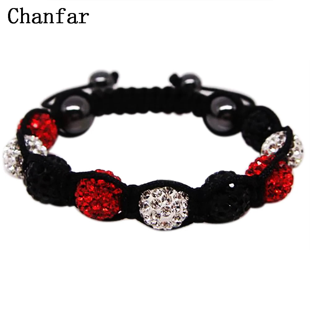 19 colors Crystal Jewelry Bracelet For Women New Crystal Bracelets 10mm crystal Disco Ball Bead Crystal Bracelet