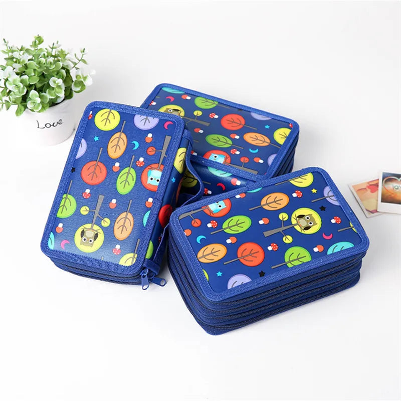 Cute Kawaii Kids Pencil Case 2 3 4 Layers Big Capacity Estojo Escolar School Pencil Bag Potlood Tas Estuches Stationery Box
