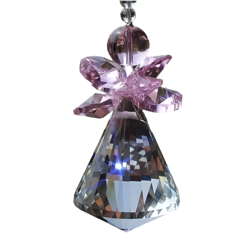 Hemasa 1PCS 30mm 40mm Hanging Chakra Crystal Handmade Angel Crystal Ball Suncatcher Pendant Window Ornament