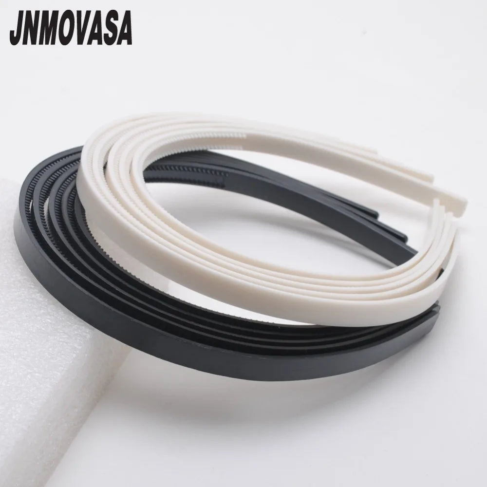 10pcs/lot 8mm /10mm Wide Teeth Hairbands  Girls Plastic Headbands Lady Jewelry Findings Diy Tools White Black  Hair Accessory