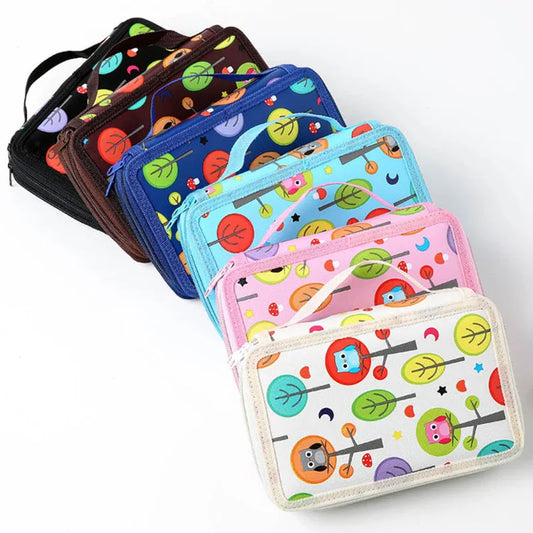 Cute Kawaii Kids Pencil Case 2 3 4 Layers Big Capacity Estojo Escolar School Pencil Bag Potlood Tas Estuches Stationery Box
