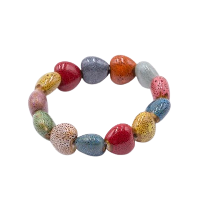 Hemasa Heart Shape ceramic beads bracelets