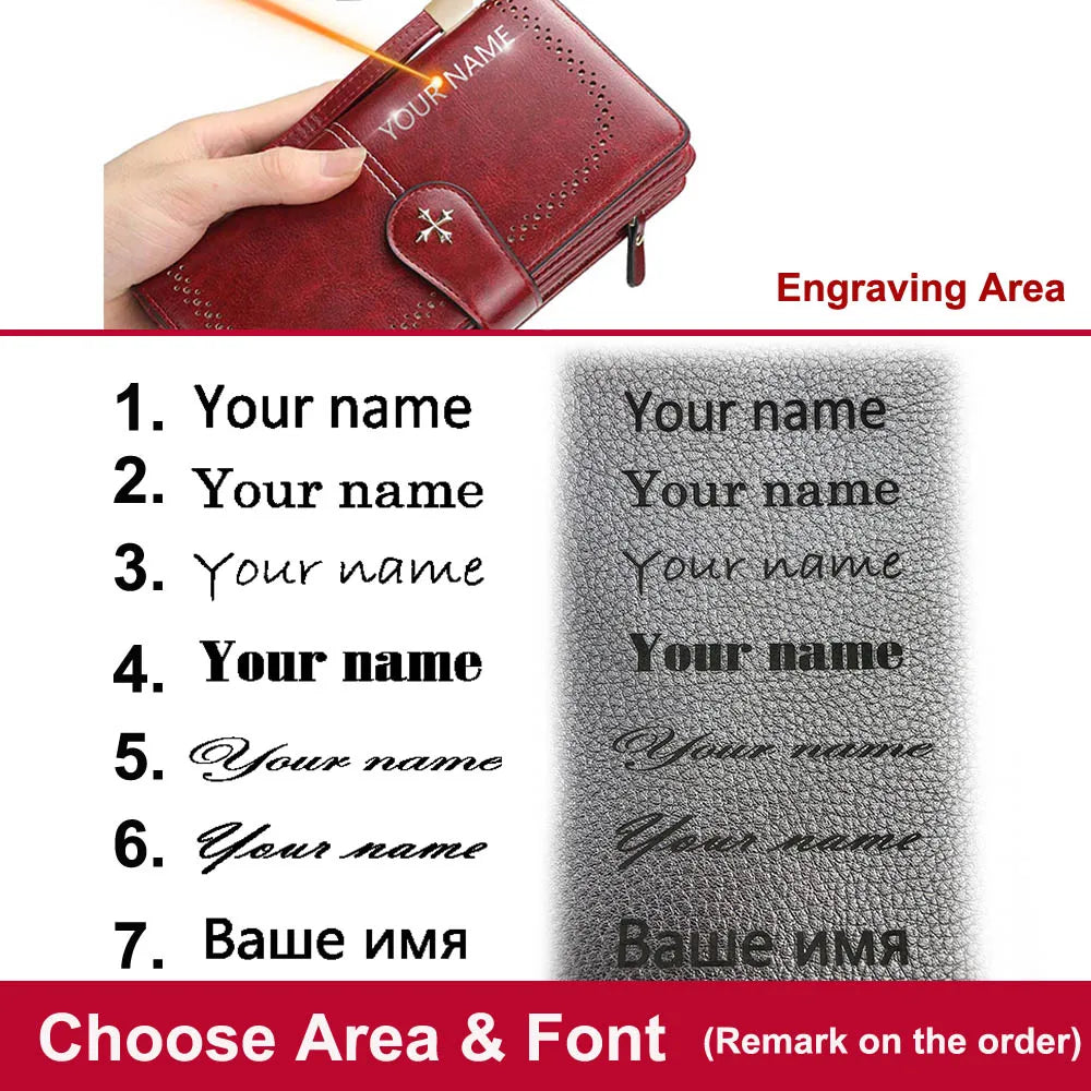 Hemasa  Large  Wallet / PU Leather Card Holder Wallet For Women
