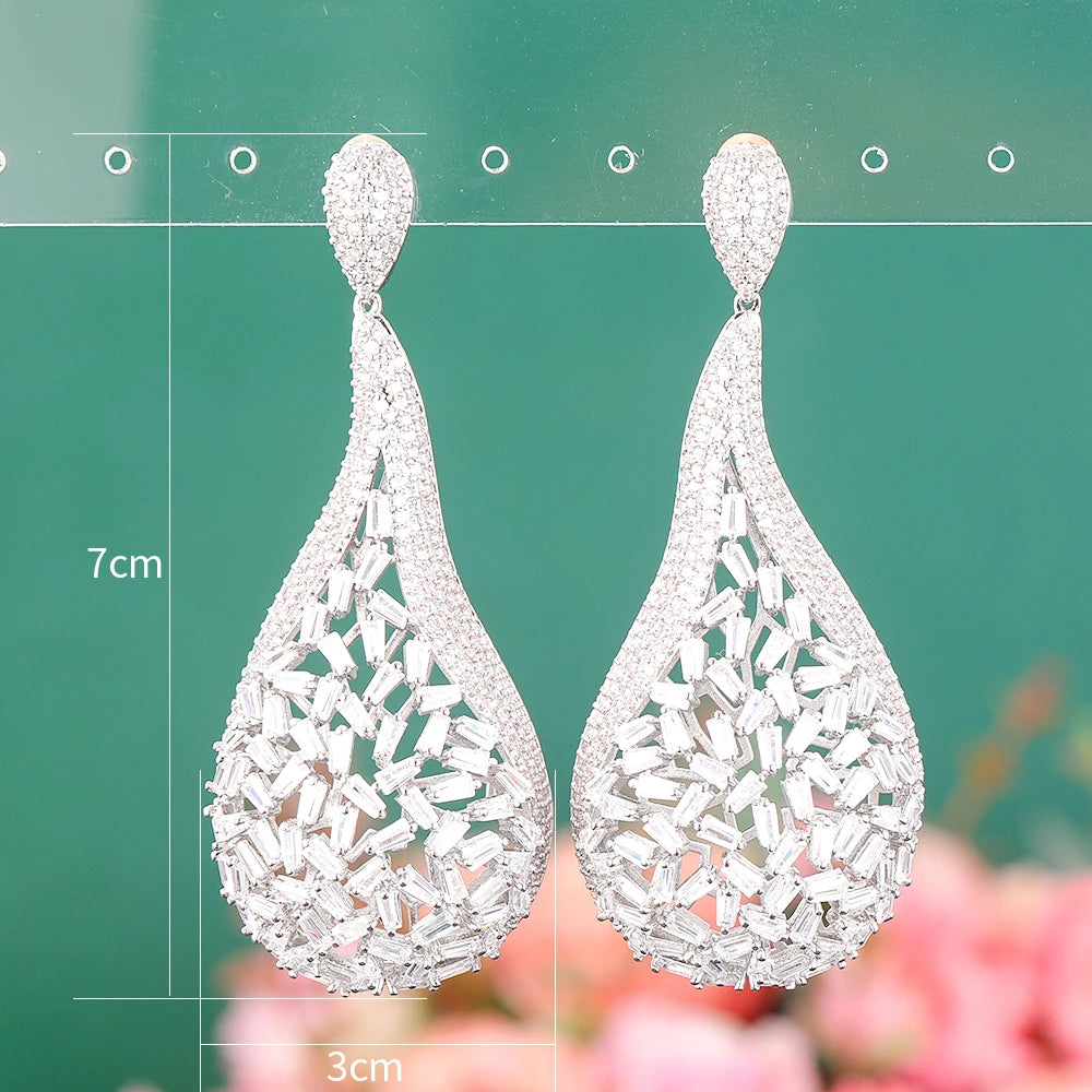 Hemasa Rodhium  round shape  Earring For Women /Wedding Party
