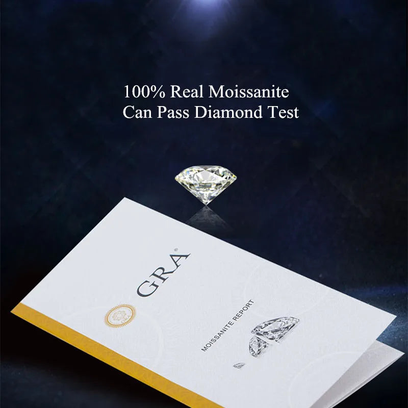 Hemasa Silver 925 Original 1 Carat Brilliant Diamond Yellow  Flowers Cut Moissanite Wedding Ring  For Gift