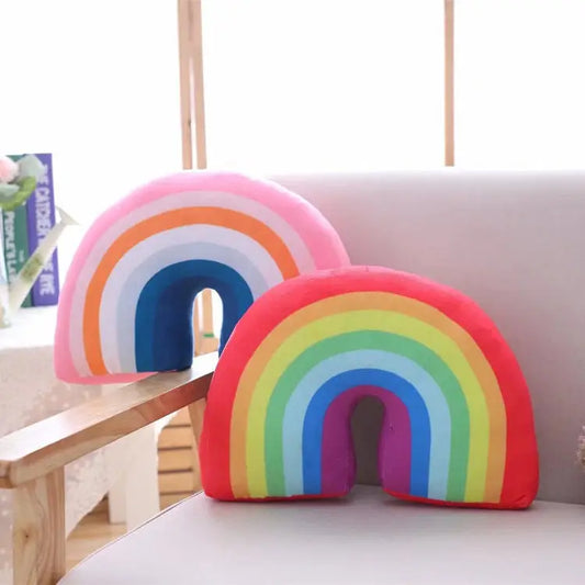 Mountchen Kids Room Decorative Rainbow Cushion Pillow For Kids Nursery Decoration Rainbow Pillow Kids Girl Room Decoration