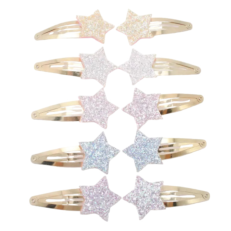 Tejesa 20pcs/lot Girls Hairclips Glitter Heart  Birthday Gift Baby Girls / Kids  Hair Clip For Children