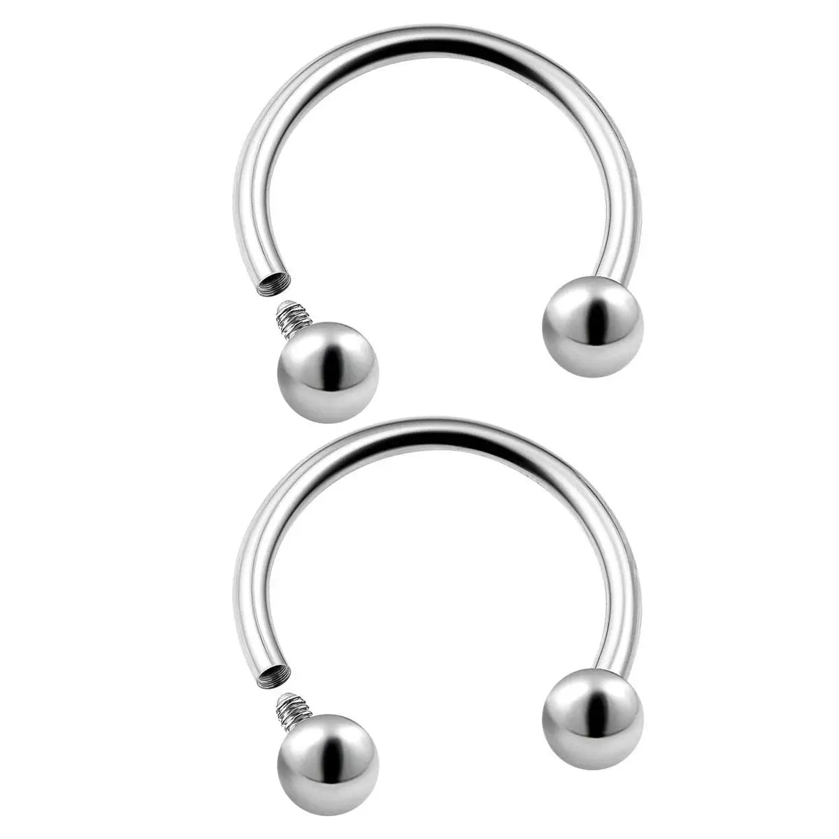 1 Piece Of G23 Titanium 16G Internal Circular Barbells Eyebrow Lip Ear Tragus Horseshoe Hoop Rings