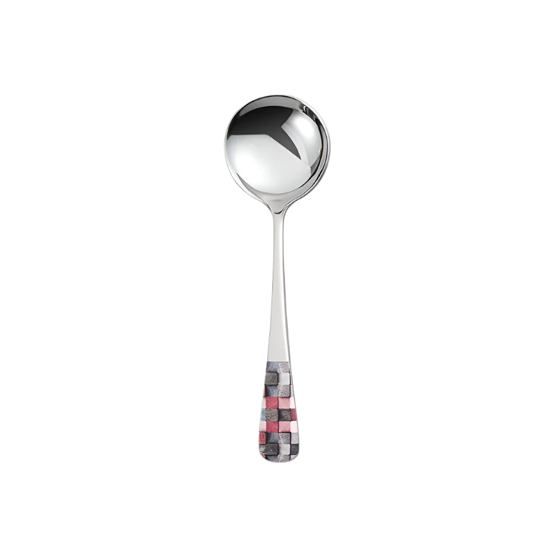 Hemasa Stainless Steel  Silver Coffee Ice Cream  Teaspoons  Dinner Tableware Round Head Dessert Spoons
