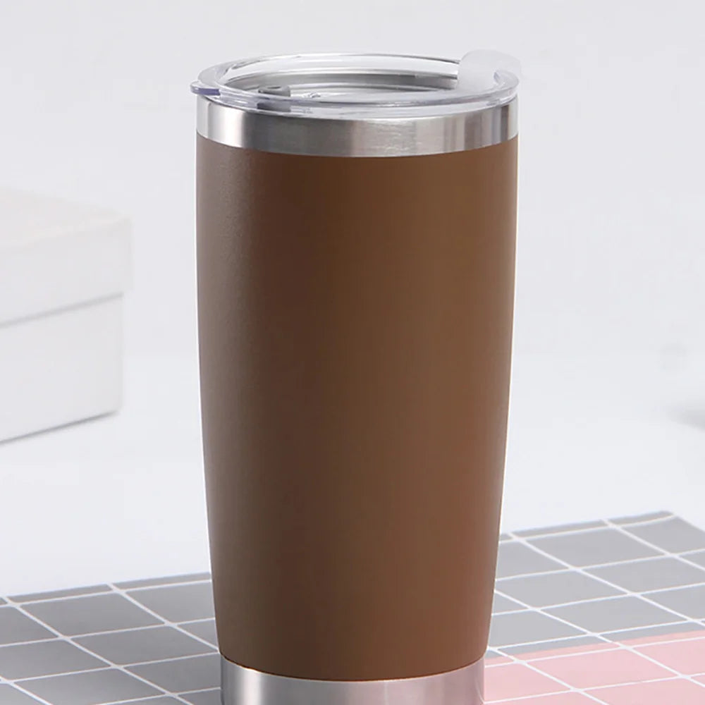 20oz Thermoses Thermal Vacuum Flasks Beer Mug Stainless Steel Thermos Tea Coffee Water Bottle Insulated Tumbler Drinkware Mugs