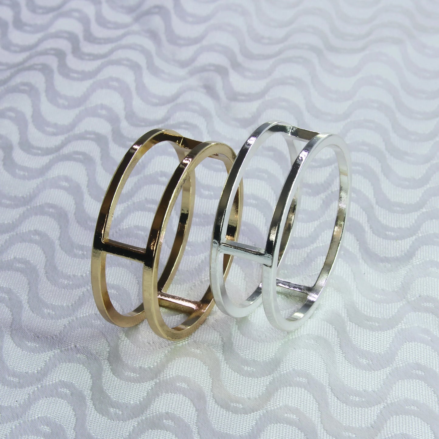 free shipping gold silver metal  napkin ring, napkin holder for wedding,6 pcs qn15062005