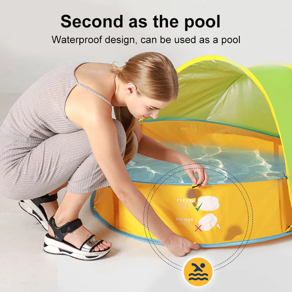 Hemasa Foldable Baby Kids Swimming Pool  /Outdoor Beach Anti Sun Swimming Pools for Kids