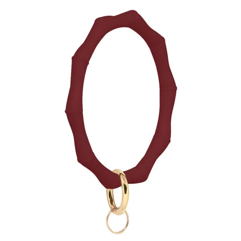Silicone Keychain with Safe Card Picker Rainbow Color Silicone Beads Women Keyrings Barcelet Fashion Keychains For Keys Bag Car