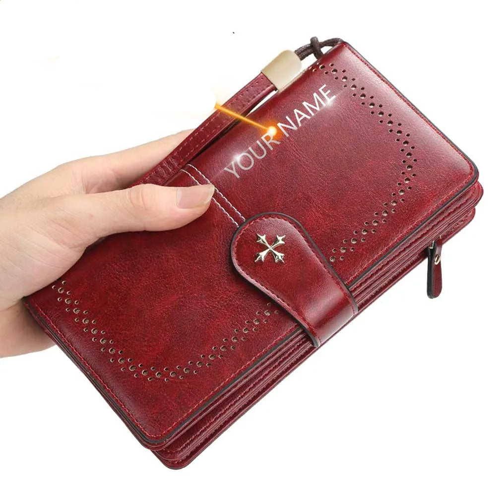 Hemasa  Large  Wallet / PU Leather Card Holder Wallet For Women