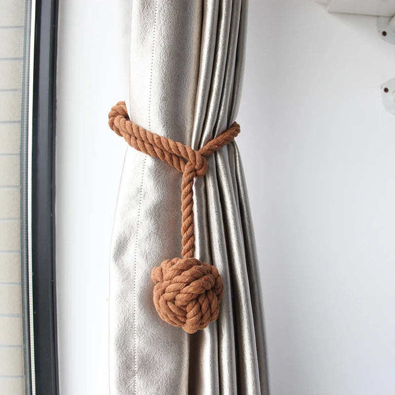 1Pc Curtain Tieback Cotton Knot Hanging Ball Home Decor Buckle Curtains Holders Embrase Rideau Cortinas Holdbacks Strap для штор