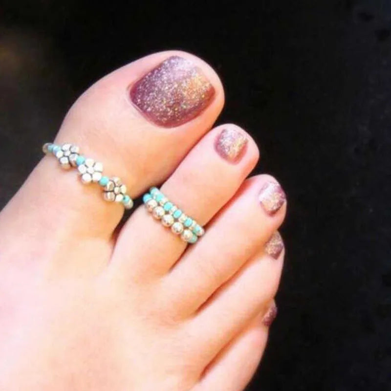 Foot jewelry toe Elastic rings