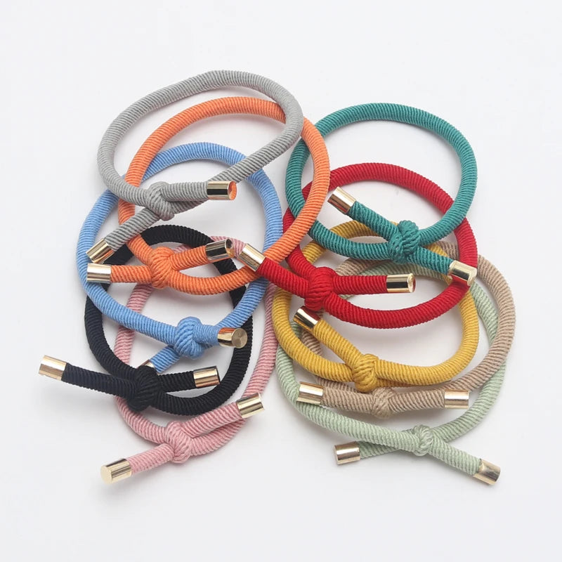Tejesa 20PCS Women Elastic Hair Rubber Bands High Quality Girls Hair Bands Hair Scrunchies Gold Plated  Hair Accessories Hair Gum/Tie
