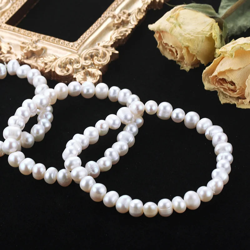 Cauuev Real Natural Freshwater Pearl Bracelet for Girls Jewelry Women 2021 Trendy
