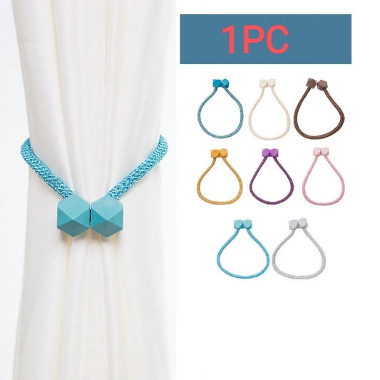 1PC Magnetic Curtain Tieback High Quality Holder Hook Buckle Clip Pretty Modern Polyester Decorative Home Accessorie