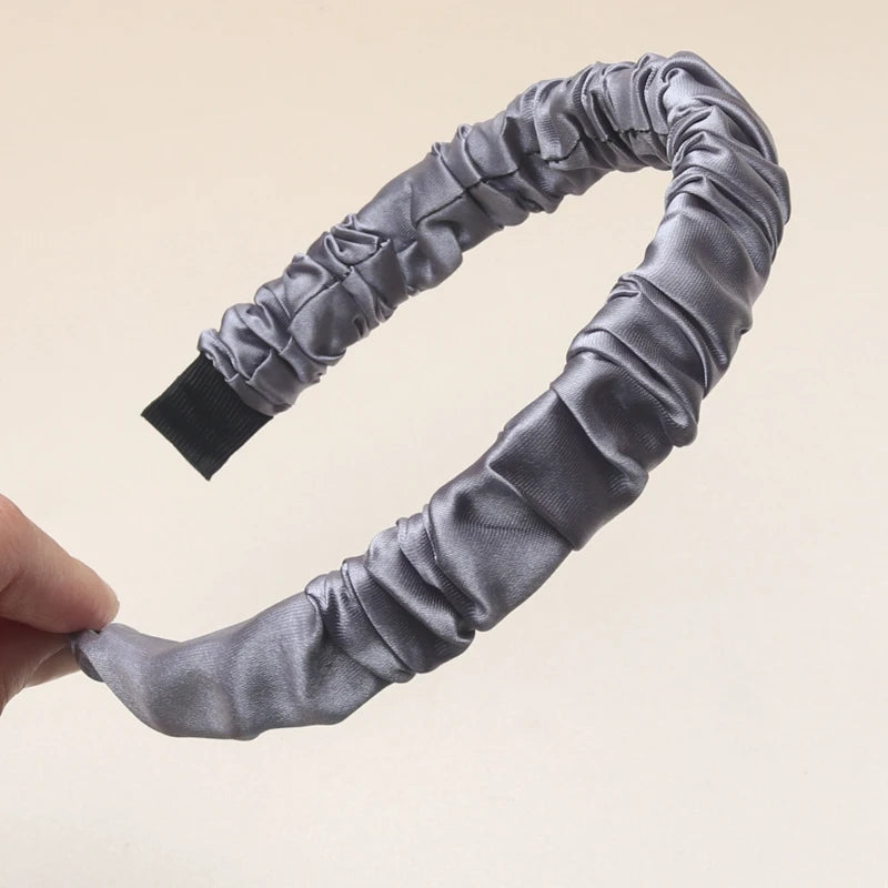 1PC Trendy Women Satin Hairbands Girls Headbands Hair Hoop Hair Accessories Headhoop