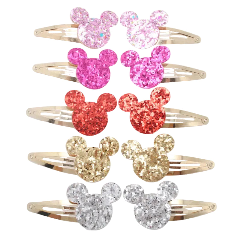 Tejesa 20pcs/lot Girls Hairclips Glitter Heart  Birthday Gift Baby Girls / Kids  Hair Clip For Children