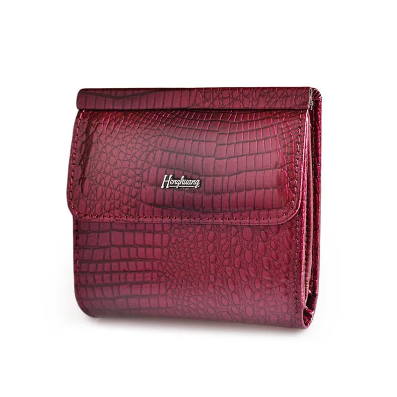 New Female Wallet Vintage Fashion Women Wallets GenuineLeather Short Purse Money Bag Coin Money Bags Ladies Purse Girls Wallets