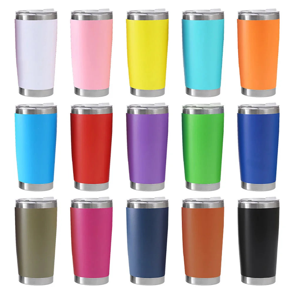 Hemasa 20oz Thermoses Thermal Vacuum Flasks Beer Mug Stainless Steel Thermos Tea Coffee Water Bottle Insulated Tumbler Drinkware Mugs