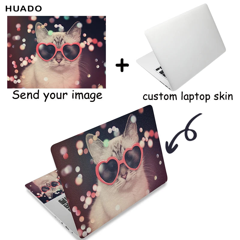 Hemasa Laptop Sticker 15.6 skin DIY Marble 15.6 Notebook Cover Decal Skins14 15.6 17 inch for MacBook Air Pro 13/HP/DELl/Lenovo