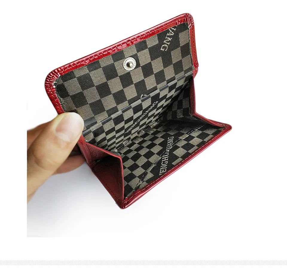 New Female Wallet Vintage Fashion Women Wallets GenuineLeather Short Purse Money Bag Coin Money Bags Ladies Purse Girls Wallets