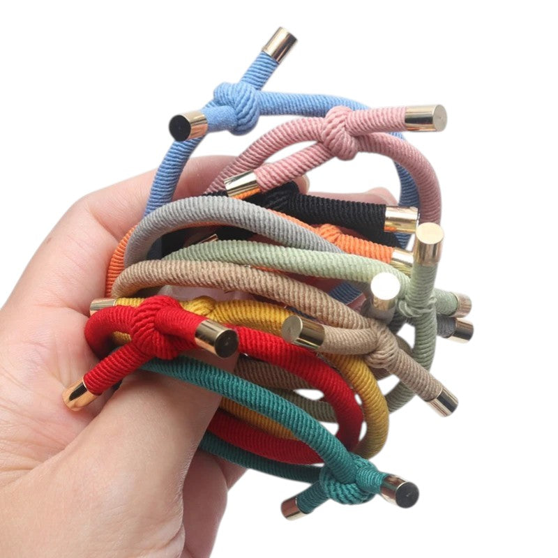 Tejesa 20PCS Women Elastic Hair Rubber Bands High Quality Girls Hair Bands Hair Scrunchies Gold Plated  Hair Accessories Hair Gum/Tie