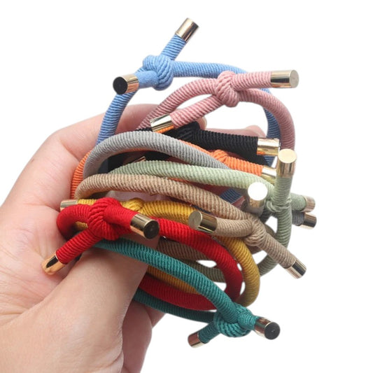 Tejesa 20PCS Women Elastic Hair Rubber Bands High Quality Girls Hair Bands Hair Scrunchies Gold Plated  Hair Accessories Hair Gum/Tie