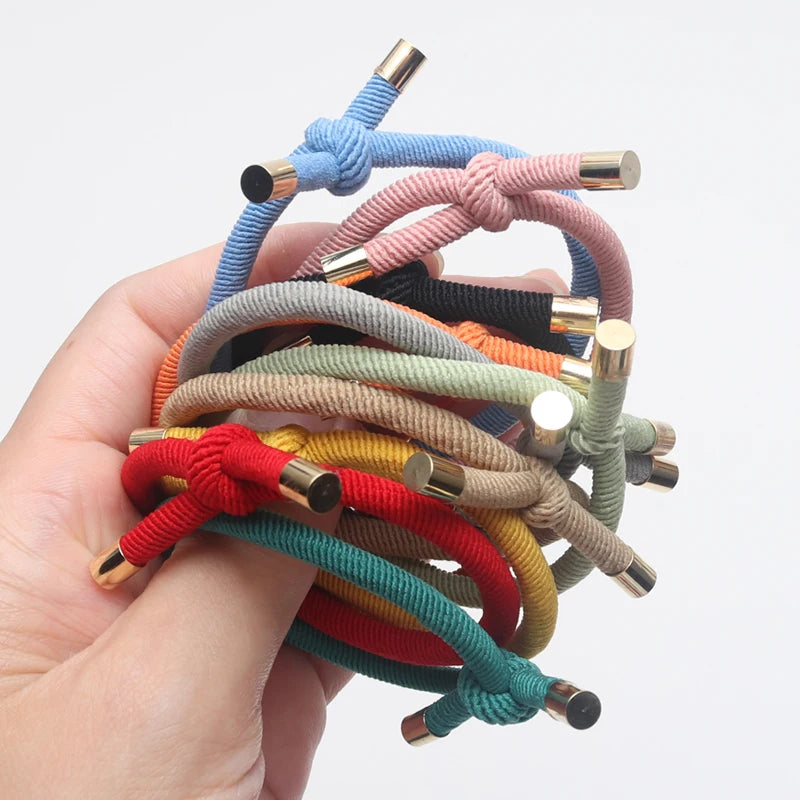 Tejesa 20PCS Women Elastic Hair Rubber Bands High Quality Girls Hair Bands Hair Scrunchies Gold Plated  Hair Accessories Hair Gum/Tie